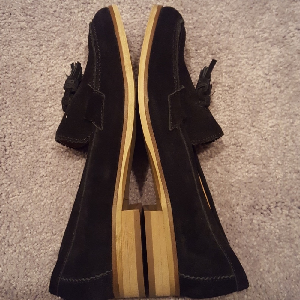 Franco Sarto Woman's Black Suede Loafer - Picture 3 of 4